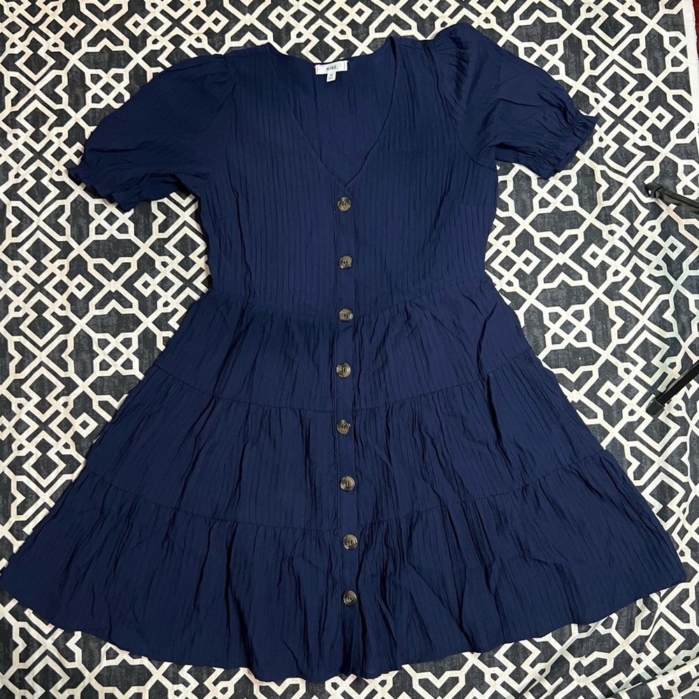 Blue mini dress